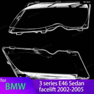 BMW ヘッドライト ライト レンズ カバー 3シリーズ E46 318I 320I 325I 4 ドアセダン 2002-2005 ヘッドライト ランプカバー