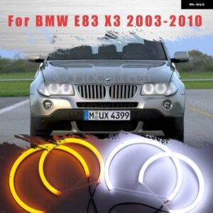 BMW LED SMD コットン ライト スイッチバック エンジェル アイ リング DRL キット E83 X3 2003-2010