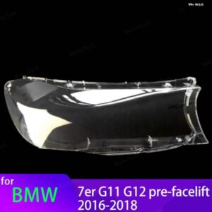 BMW ヘッドライト カバー 7シリーズ G11 G12 フェイスリフト前 2016-2018 クリアハウジングフロント ヘッドライト レンズ シェルガラス ランプカバー