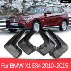 BMW 4ピース /セットプラスチックスプラッシュガードフェンダーマッドフラップ マッドガード X1 E84 2010-2015 マッドフラップ スプラッシュガードマッドフ