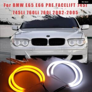 BMW LED SMD スイッチバック エンジェルアイリング DRL キット E65 E66 プレフェイスリフト 745I 745LI 760LI 760I 2002-2005