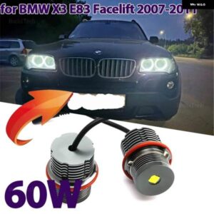 BMW 60ワット CANBUS LED エンジェルアイズ マーカー ライト電球 E83 X3 フェイスリフト 2007/11/01