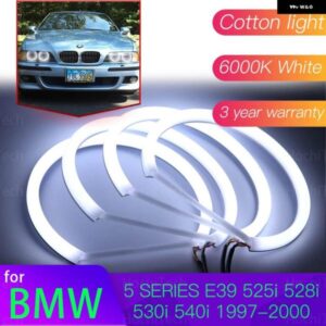 BMW エンジェルアイズ キット 6000L コットンホワイトリングライト 5シリーズ E39 525I 528I 530I 540I 1997-00