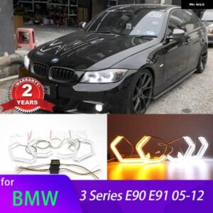 BMW M4 スイッチバック ウィンカーライト リング DRL LED エンジェルアイキット 3シリーズ E90 E91 2004-2011