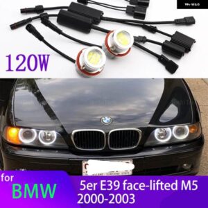 BMW LED 車エンジェルアイマーカー ライト電球 5シリーズ E39 M5 フェイスリフト 520I 523I 525I 528I 530I 535I 540I 00-03