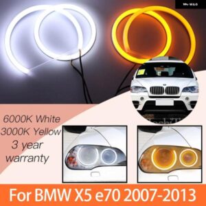 BMW 1セット 白 + 黄色 エンジェルアイズ リングキット X5 E70 2007-13