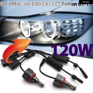 BMW LED エンジェルアイズ マーカー 電球ホワイト 3シリーズ E90 E91 316I 318I 320I 325I 328I 330I 335I LCI キセノン 2009-13