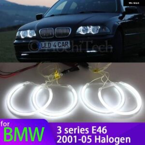 BMW 3シリーズ E46 316I 318I 318IS 320I 323I 325I 328I ハロゲン ヘッドライト 1990-2000 CCFL エンジェルアイリングデイタイムライト