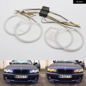 BMW 超高輝度 LED 白色 LED エンジェルアイズ リングキット デイライト 3シリーズ E46 316I 318I 320D 323I 328I 330I 325XI 330 98-05