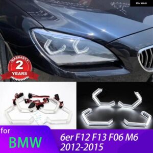 BMW M4 象徴白色 LED クリスタルエンジェルアイキット 6シリーズ F12 F13 F06 M6 640I 650I 2012-15 アクセサリー