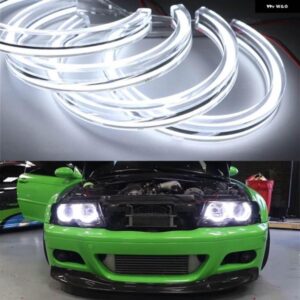 BMW 3 5 7シリーズ E36 E46 E39 E38 323I 750I 325I 728I 740D 325TDS RETRODTM LED クリスタルエンジェルアイリングキット