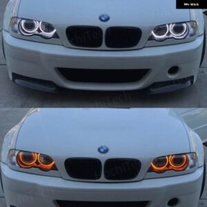 BMW 3シリーズ E46 セダン ツーリング ワゴン クーペ コンパクト 1998-2005 ホワイト LED ヘッドライト エンジェル デーモン アイズ キット エンジェル アイ