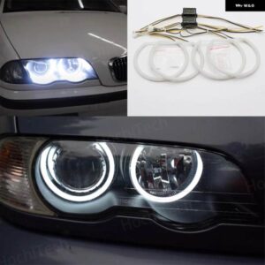 BMW 3シリーズ E46 セダン ツーリング ワゴン クーペ コンパクト 1998-2005 乳白色光 SMD LED エンジェルアイリングキット