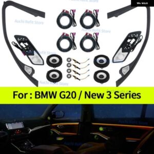 BMW 11色 LED スピーカーカバー G20 新 3シリーズ 車ミッドレンジツイーター HIFI 音楽ステレオホーン アンビエントライト 飾るリペア