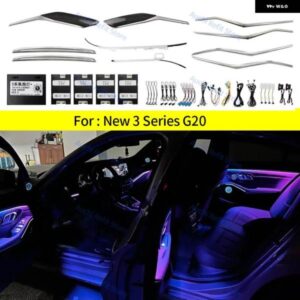 BMW 11色 RGB LED アンビエントライト 新 3シリーズ G20 カーセンターコンソールドアスピーカーカバー 装飾ランプ部品