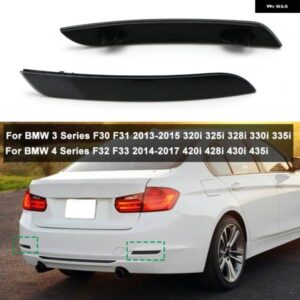 BMW 1ペア リアバンパー リフレクター レンズ 3シリーズ F30 F31 2013-2015/ 4シリーズ F32 F33 2014-2017 右左