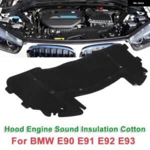 BMW 1PC ブラックボンネット エンジン 遮音綿 E90 E91 E92 E93