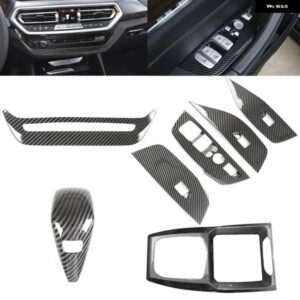 BMW G20 G21 X3 G01 X4 G02 2022 G29 G22 G23 G26 F40 F44 G42 カーボンギア シフトノブ カバー トリム アクセサリー