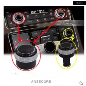 アウディ MMI ラジオボリュームノブロータリーボタン スイッチメニュースイッチ設定カバー キャップ A8 D4 2011-2017