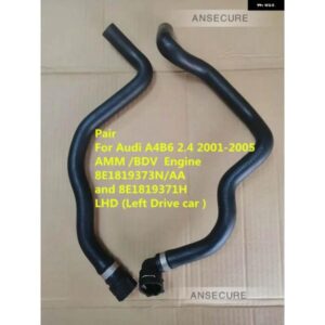 アウディ 2.4 AMM BDV エンジン 冷却冷却液ラジエーターヒーターホース パイプ A4 B6 2.4 2001-2005 8E1819371H 8E1819373AA