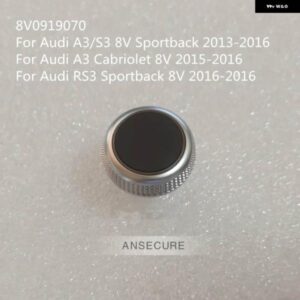 アウディ MMI ボリューム調整ノブ コントロールパネル ボタン スイッチ A3 S3 8V スポーツバック 2013-2016 8V0919070