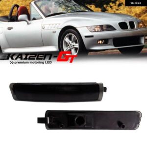 BMW 2個 スモーク レンズ フロントバンパー サイドマーカー ライトカバー ハウジングキット 1996-2002 Z3 M クーペロードスター 電球/ソケットなし