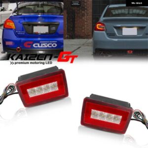 スバル 3-IN-1 ホワイトレッド LED 車リア フォグライト キット インプレッサ WRX/STI/XV クロストレックテール/ブレーキラ