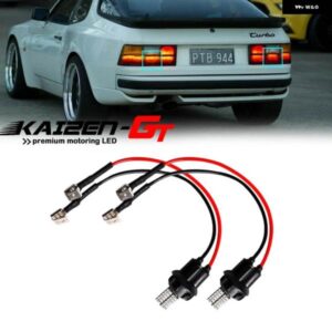ポルシェ 2個 赤色 LED アドオン拡張 テールライト MOD 1977-1988 924 1982-1991 944 1986-1991 951