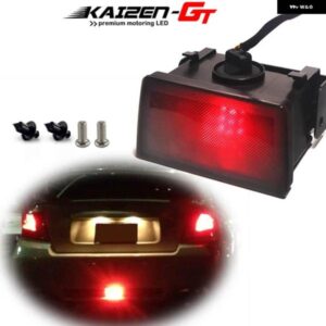 スバル F1 オールインワン レッド LED リア フォグライト ブレーキ/テールランプ 取付キット 付き 2011-UP WRX STI イン