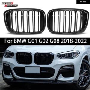 BMW 2 PECIES フロントフード キドニーグリル交換 ABS レーシンググリル X3 X4 G01 G02 G08 2018-2021 アクセサリー