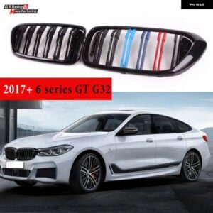 BMW フロントバンパー キドニーグリルダブルスラット M デザイン レーシンググリル 6シリーズ GT G32 630I 640I 640I 620D 640D XDRIVE 2017-2019