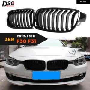 BMW F30 F31 ABS グロスブラック グリルキドニーグリル 3シリーズ 2012-2018 セダン 318I 320I 328I 335I 316D 318D 320D 325D 328D
