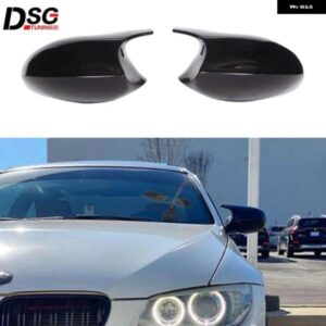 BMW ABS グロスブラック バックミラー キャップ 3シリーズ E90 E91 05-07 E90 E92 06-09 交換カバー E81 E82 E87 E88 PRE-LCI