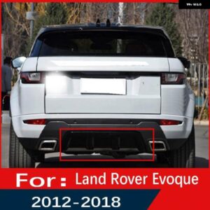 ランドローバー グロスブラック リアバンパー カバー トリム プレートボード レンジローバーイヴォーク 2010-16-2018