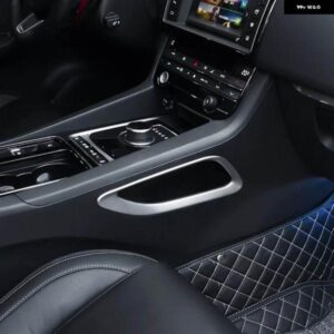 ジャガー ABS マット/カーボン F-PACE F ペース 2016-2018 インテリア シフトボックス サイドカバー トリム オートアクセサ