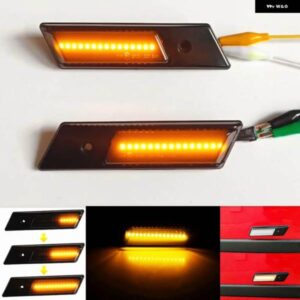 BMW 2個 LED ダイナミック ウィンカーライト マーカー シーケンシャルウインカーランプ車 E24 E28 M3 E32 E34 M5 E36