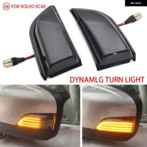 ボルボ XC60 2008-2014 2X LED ダイナミック ウィンカーライト サイドウイングミラー シーケンシャルウインカー インジケータランプ 31217288 31217289