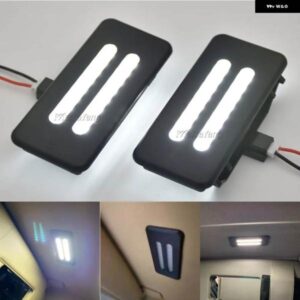 BMW 1ペア LED インテリア サンバイザー バニティミラー ランプ X5 E70 X3 F25 E90 E91 E92 E60 E61 X6 E71 E72 X1 E84 読書灯