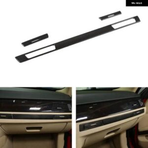 BMW LHD 3シリーズ E90 E92 E93 05-12 インテリア 副パイロットグローブボックス ウォーターカップホルダーパネルストリップカバー トリム ABS カーボン