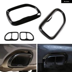 BMW X3 G01 X4 G02 2018 - 2022 ステンレス黒テールマフラーアウトレットマフラーパイプ カバー トリム アクセサリー