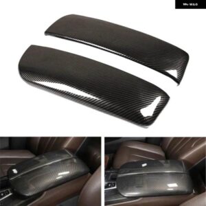 BMW X5 X6 F15 F16 2014-19 カーセンターコンソール アームレスト ボックス カバー カーボンテクスチャインナーアクセサリー トリム