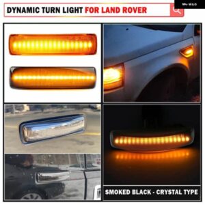 ランドローバー 点滅車 ウィンカーライト 側方 サイドマーカー ランプ LED ストロボインジケータアクセサリー スポーツフリーランダー 2