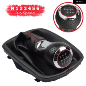 アウディ A4 A6 C5 4B A8 D2 4D 5 6スピード 革ブーツギア シフトノブ シフター ヘッドレバーカバー アクセサリー