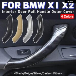 BMW 1/2個 左右 インテリア ドアハンドル X1 X2 F48 F49 F39 インナードアパネルハンドルバープル トリム カバー フロントリア