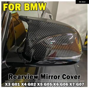 BMW 自動車 リアビューサイドミラー カバー トリム X3 G01 X4 G02 X5 G05 X6 G06 X7 G07 2018 2019 2020 カーボン