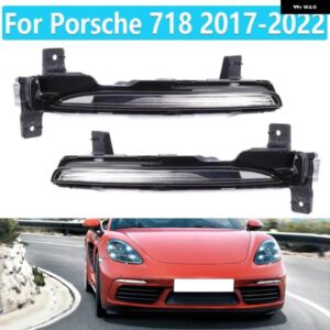 ポルシェ LED DRL フォグランプ 718 2017-22 LED デイライト ランニングランプ 982953041B 982953042B