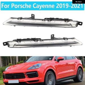 ポルシェ 車 LED デイタイム ランニングランプ カイエン 2019-21 フロント フォグライト 信号ランプ 9Y0941181 9Y09411