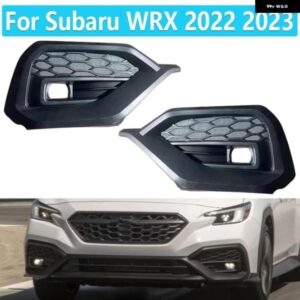スバル フォグランプ カバー グリルベゼル WRX 2022 2023 ヘッドライト フロントバンパー フォグライト カバー トリム 57731