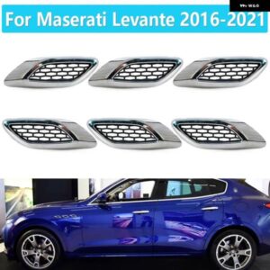 マセラティ レヴァンテ 2016-2021 フロントサイドグリル吸気フェンダーベントグリルオートアクセサリー 670065951 670065952
