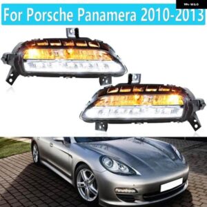 ポルシェ LED デイタイム ランニングライト パナメーラ 2010-13 フォグランプ フロントバンパー ライト 97063108103 9706